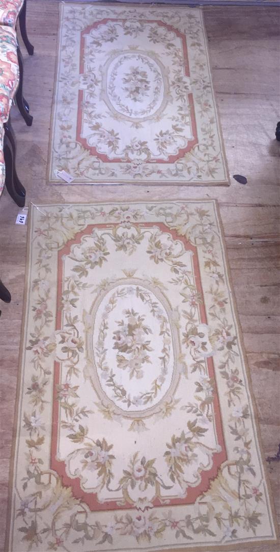 2 Aubusson style rugs